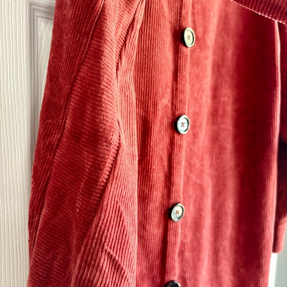 Soft Surroundings Rich Red Corduroy Top - Picture 5 of 7